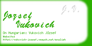 jozsef vukovich business card